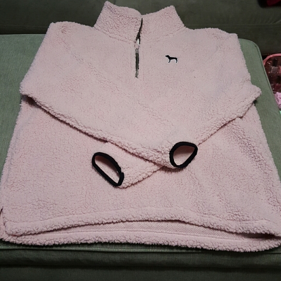PINK Victoria's Secret Tops - New Pink Victoria Secret Sherpa Pullover